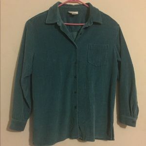 Teal corduroy shirt or light jacket